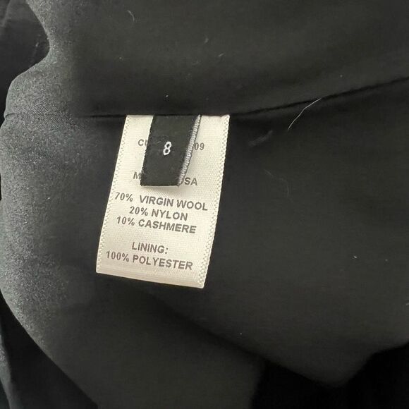 Kimberly Ovitz black panel front wool sleeveless sheath dress - Picture 10 of 12